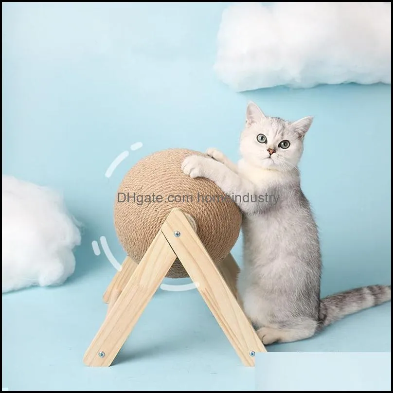 cat scratcher toy pet scratching ball kitten sisal rope cat scraper wear-resistant claw sharpener furniture cat sofa protector 220518