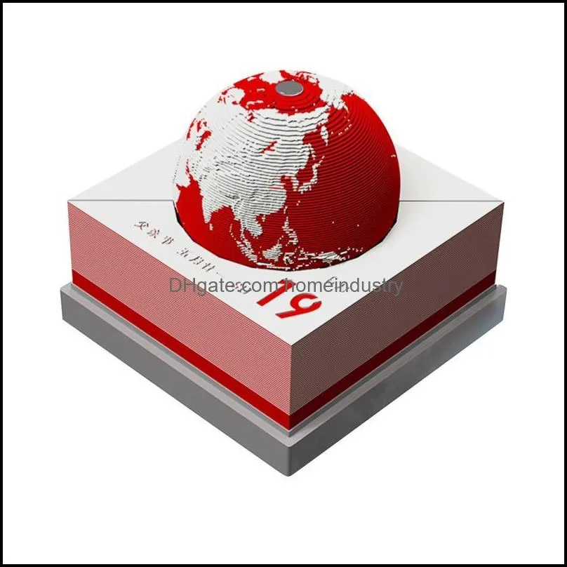 party favor 2022 earth calendar 3d model desk cubes diy home decoration year`s gift for frends kids ornaments