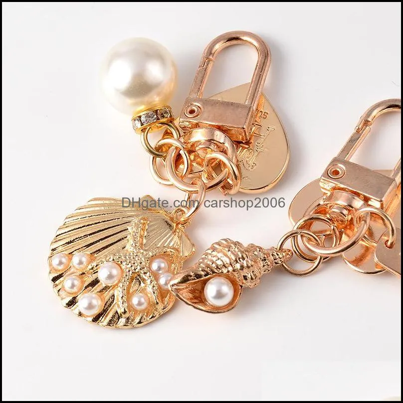 new arrival shell key chain cute heart shell key ring for gift party diy jewelry accessories wholesale price 395 q2