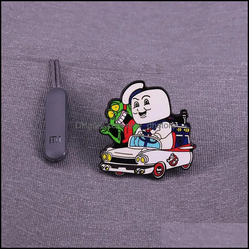 movie figure hard enamel pin brooches women men badge lapel collar fashion jewelry slime