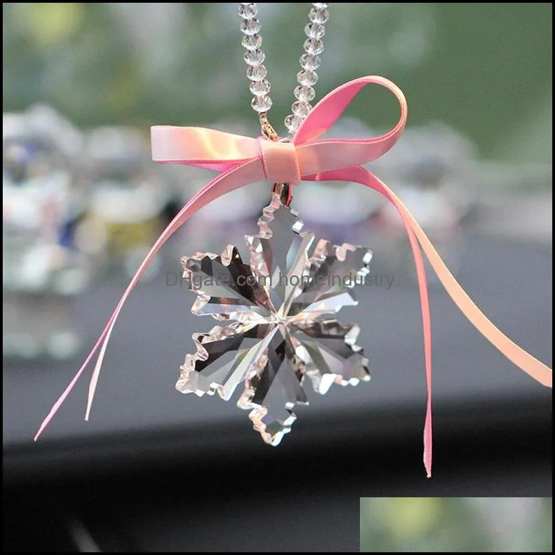 3 kind bright clear/champagne glass crystal snowflake ornaments hanging on glass craft christmas tree ornaments lady favor