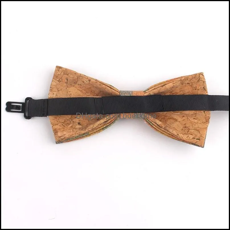 wood bow ties for men novelty male bark grain bowtie wedding party man neck wear accessories gifts tie 3639 q2