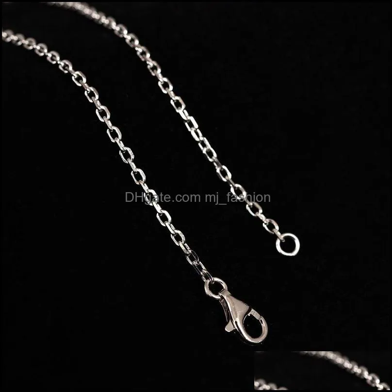 silver stainless steel chain necklace wholesal 1.5mm 2mm 3mm o chains fit diy pendant jewelry making bulk