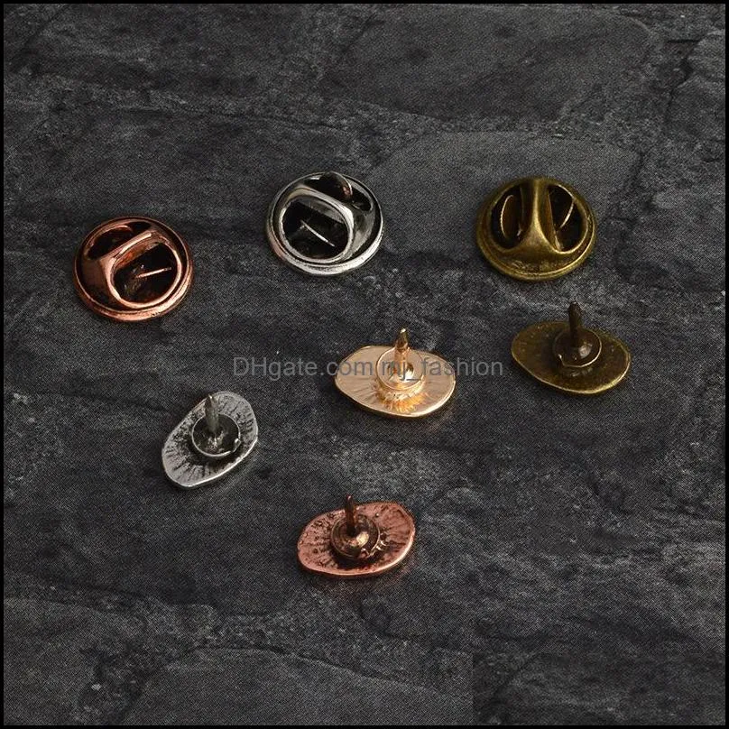 coffee bean modeling  collar pins alloy geometric metal clothes brooches for unisex shirt backpack badge jewelry accessories