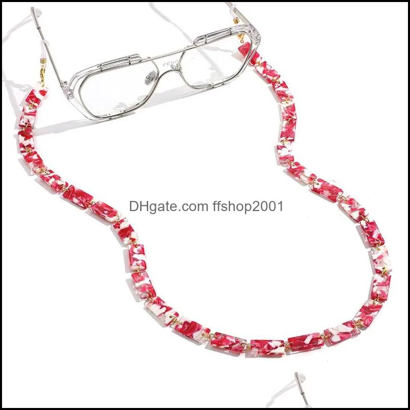 acrylic sunglasses chain women reading glasses lanyard hanging neck chain largand eyeglasses neck strap cords holder gift 1837 t2