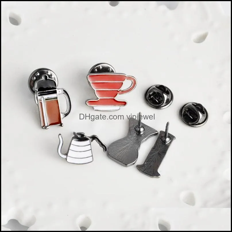 hand punch pot aeropress brand filter bowl coffee enamel pins shirt bag hat decoration jewelry coffee lovers gift