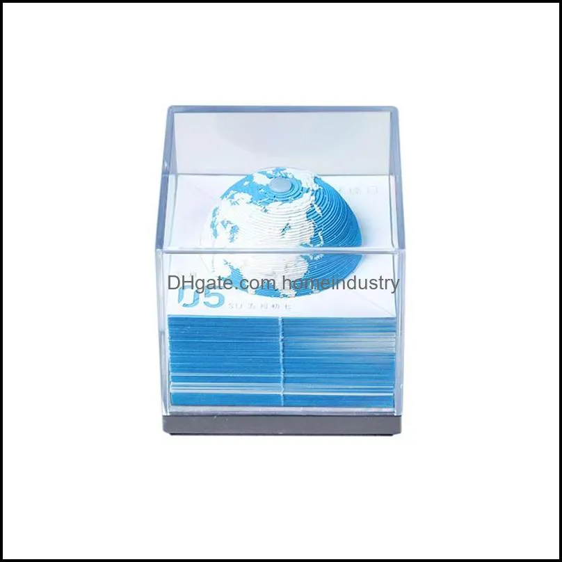 party favor 2022 earth calendar 3d model desk cubes diy home decoration year`s gift for frends kids ornaments