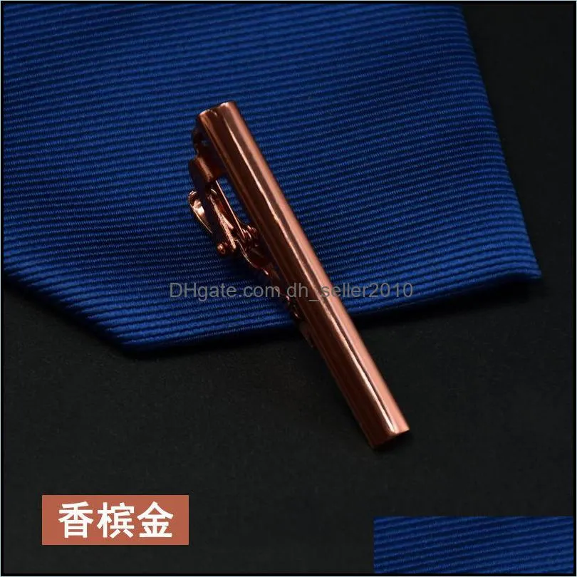 business tie clips 4.2*0.5cm 8 colors men`s clip necktie clip for necktie father tie clip christmas gift 3694 q2