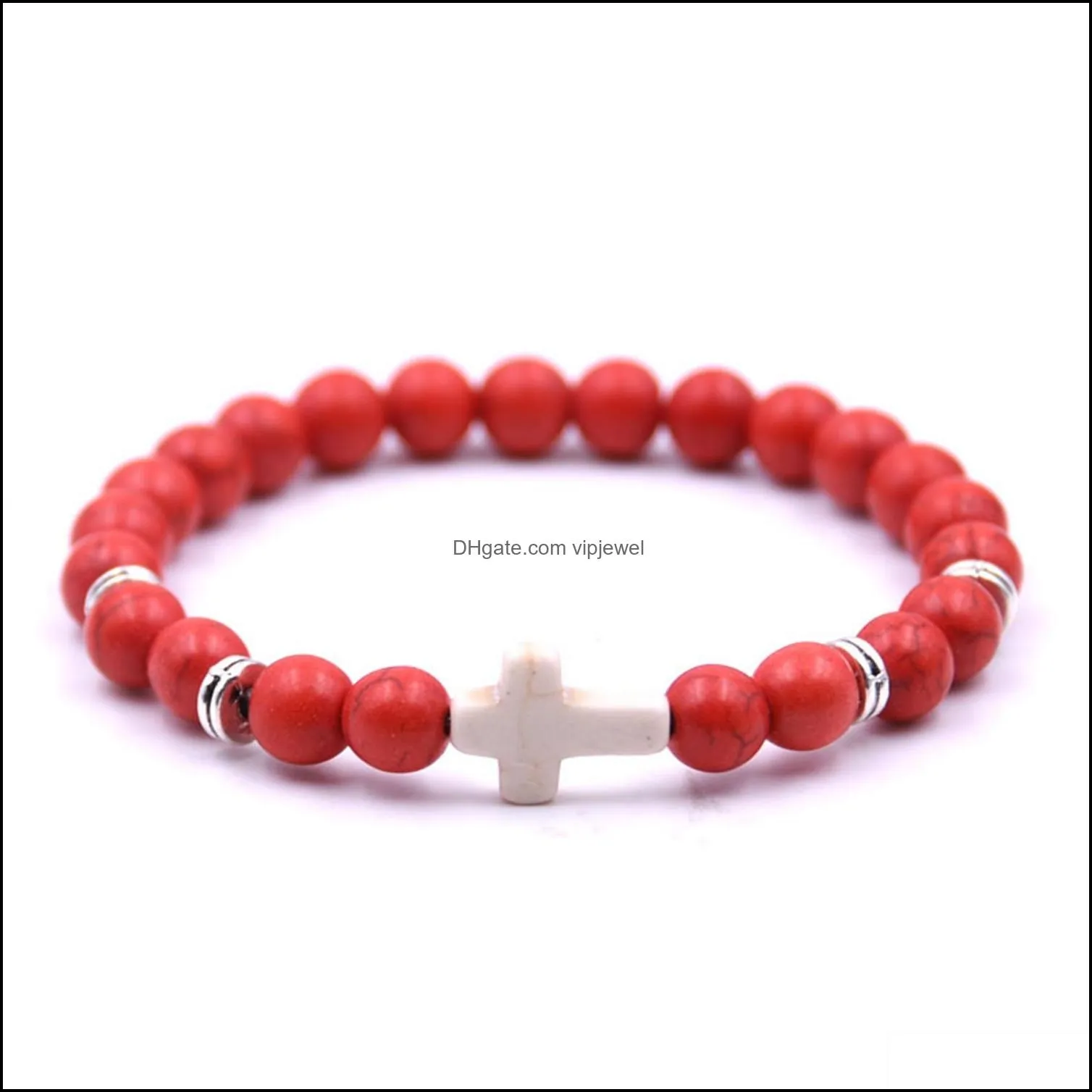 natural stone bracelet men and women cross creative popular 2019 new products