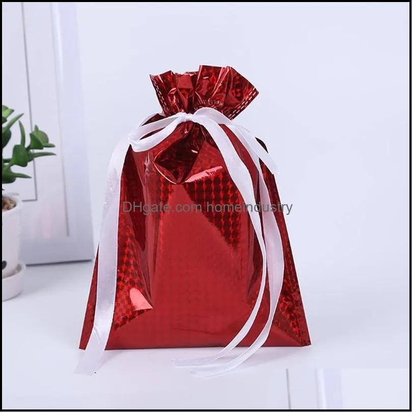 gift wrap christmas drawstring candy bag packaging creative for home year 2021 noel presents