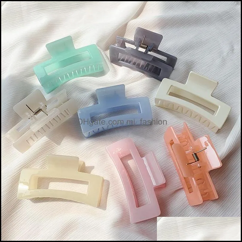 woman elegant hair clip barrettes claw square hairpins crab hiars accessories women hairgrip girls clips headwear 278 w2