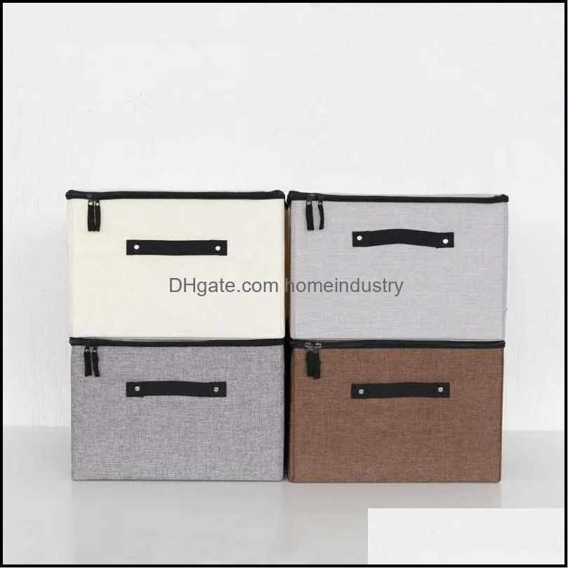 linen cotton clothes organizer underwear bras socks wardrobe organizer closet storage box zipper underwear box drawer organizer