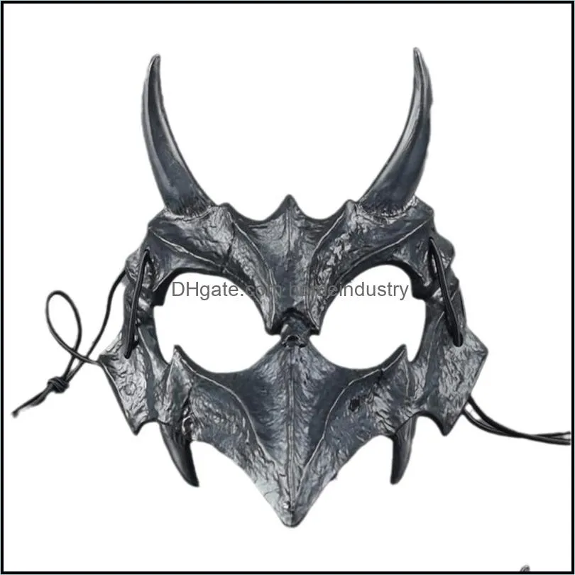 party masks party mask long teeth demon samurai bone mask wolf dragon wild tiger 220823