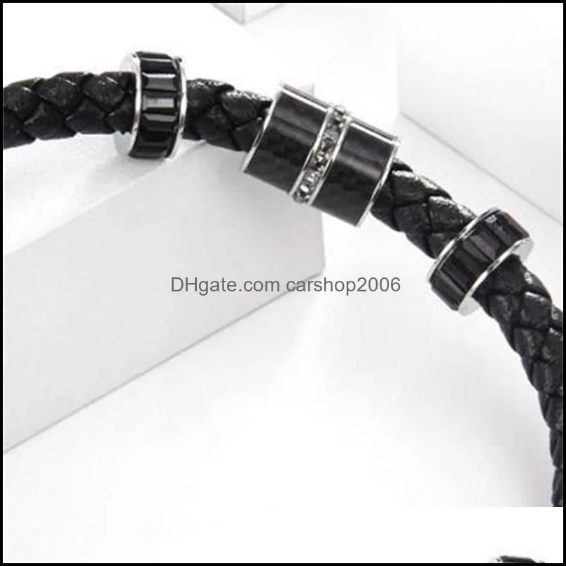 2020 fashion lover bracelet knitting rope crystal men`s transfer beads bracelet jewelry wedding party gifts wholesale 552 q2