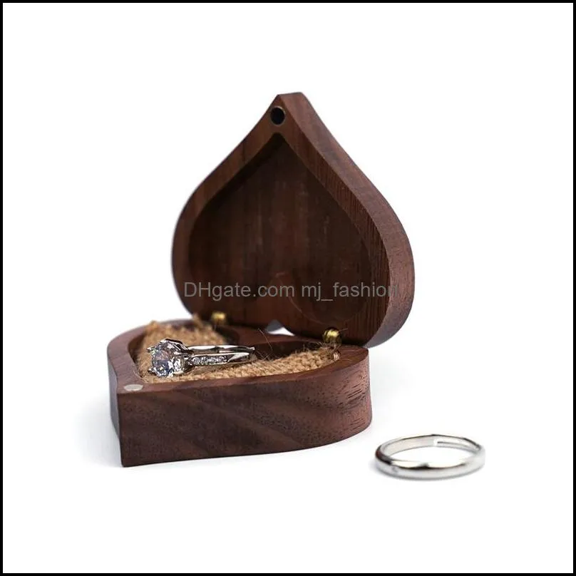 wood engagement ring bearer boxes rustic bride groom wedding ring box pillow engraved name square gift wooden jewelry box 500 h1