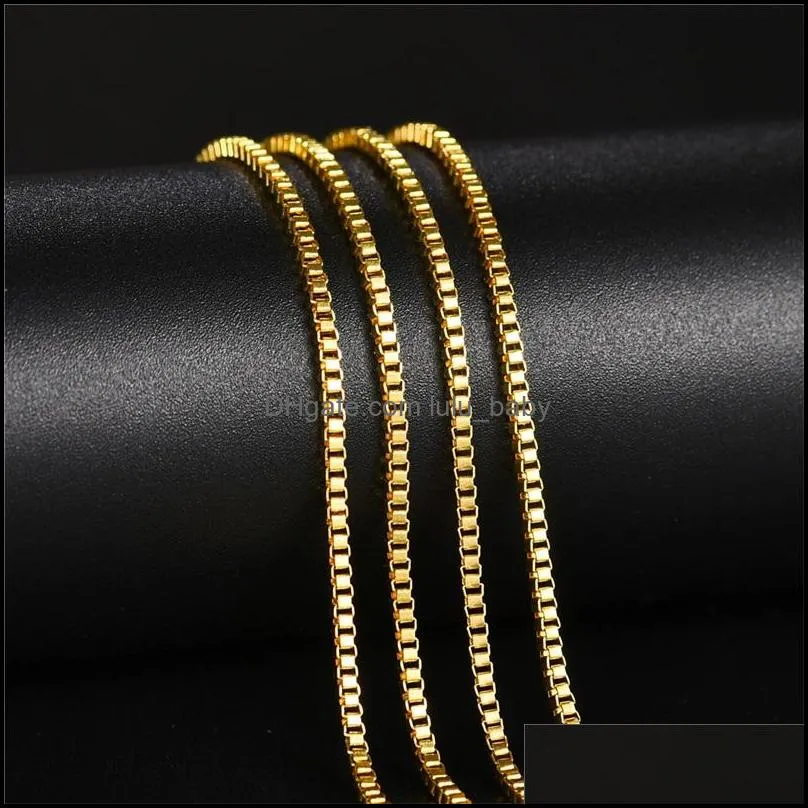 necklace men stainless steel long men necklace steel gold chain gifts for male accessories hip hop jewelry on the neck 612 q2