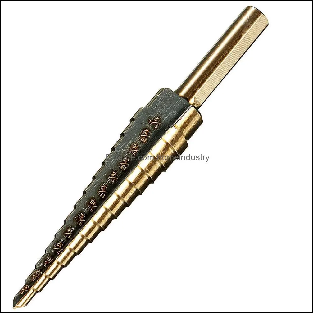 5pcs/set hss cobalt multiple hole 50 size step drill bit set coming include aluminum case arrival high quality dec517