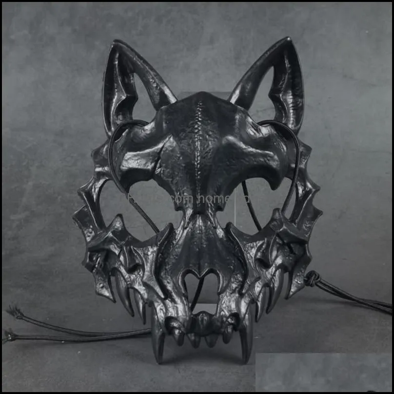 party masks party mask long teeth demon samurai bone mask wolf dragon wild tiger 220823