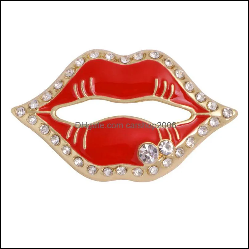 red lips love brooch rhinestone artificial pearl coat pin lady coat brooch fashion jewelry 3 8yn p2