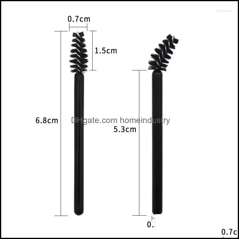 makeup brushes 50 pcs disposable eyelash brush short mini comb extension eyebrow eye lashes cosmetic tool