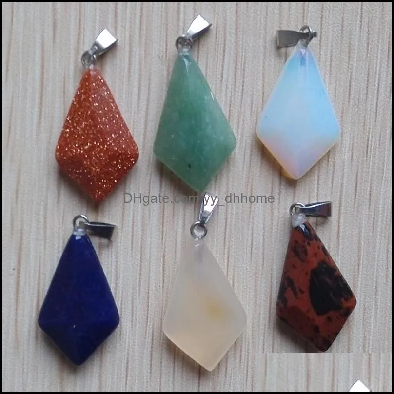 natural stone arrow shape charms pendants for diy jewelry making wholesale