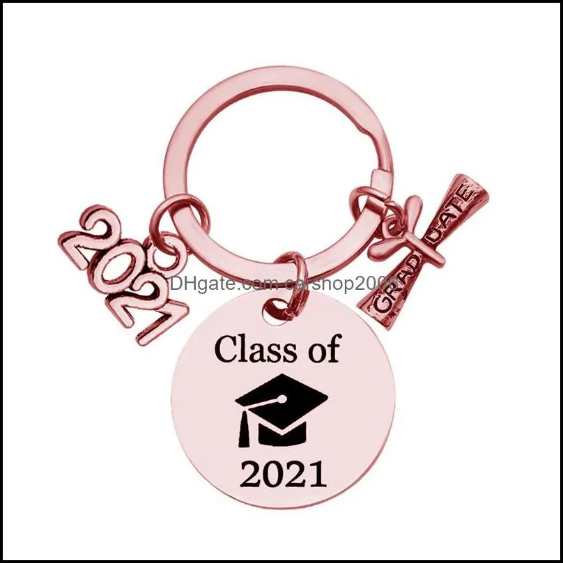 2021 keychain graduation season souvenir key chain keyring graduation gift graduate students positive energy jewelry accessories 801