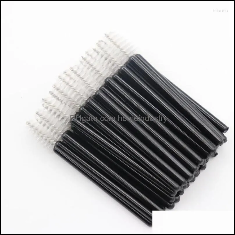 makeup brushes 50 pcs disposable eyelash brush short mini comb extension eyebrow eye lashes cosmetic tool