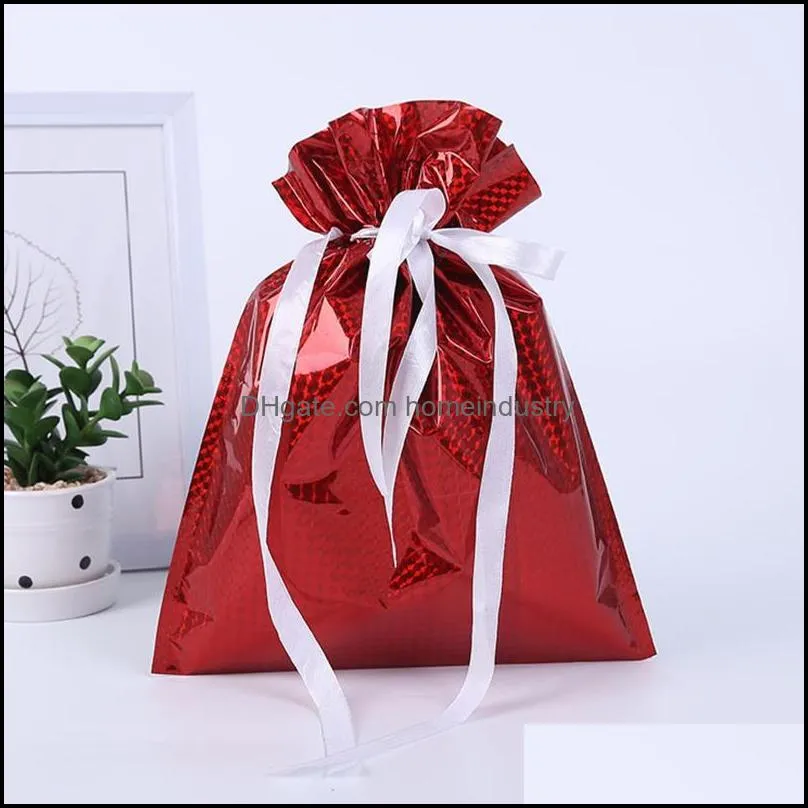 gift wrap christmas drawstring candy bag packaging creative for home year 2021 noel presents