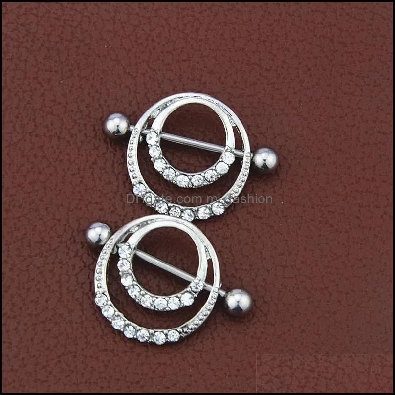 mix colors rhinestone body piercing navel belly button ring 316l allergic medical for men and women c024 861 r2