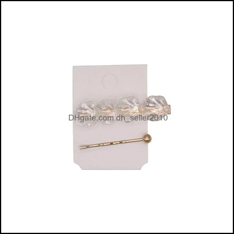 hair accessories 2pcs/set good quality alloy crystal barrette gold metal aligator clip girls hairpin leaves 3396 q2