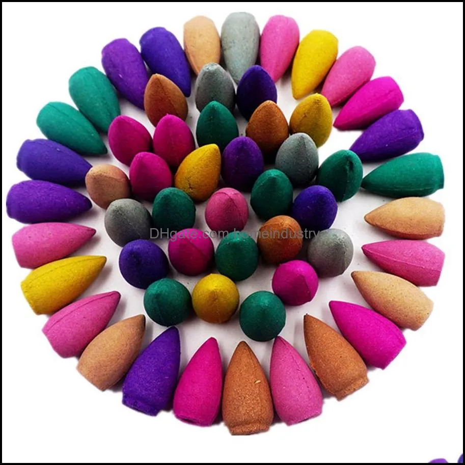 16 36 56 76 pcs smoke backflow incense sandalwood fragrant aromatherapy tibetan cones w 3079