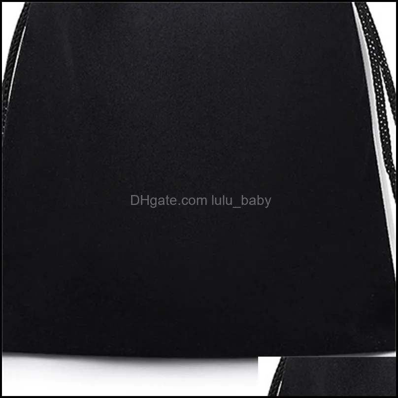 10x12cm 50pcs black velvet drawstring bag pouch jewelry bag christmas wedding gift bag jewelry packaging display 588 q2