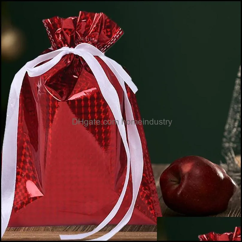 gift wrap christmas drawstring candy bag packaging creative for home year 2021 noel presents