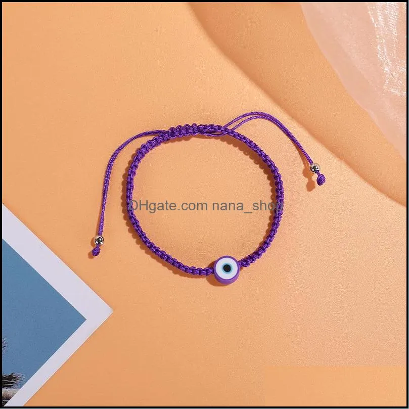 summer candy color evil eye bracelet lucky knot friendship jewelry charm bracelets lovely women men