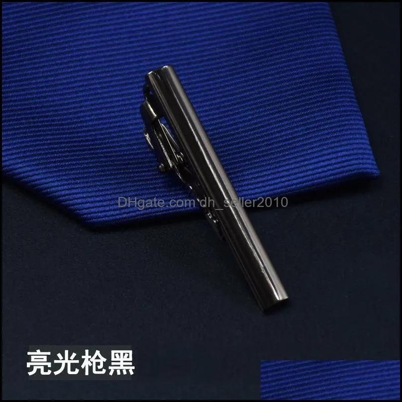 business tie clips 4.2*0.5cm 8 colors men`s clip necktie clip for necktie father tie clip christmas gift 3694 q2