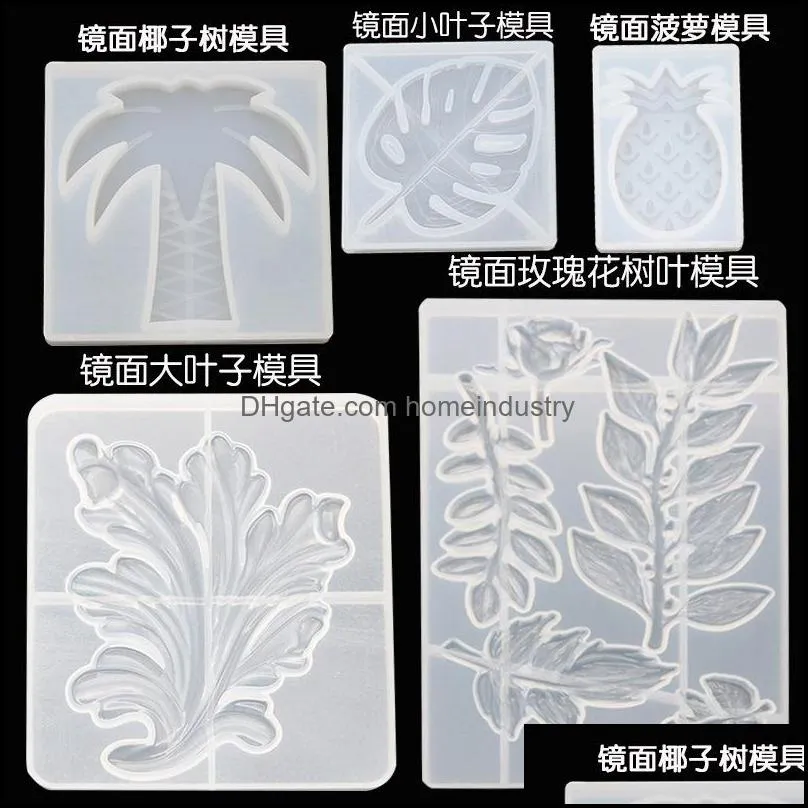 dropping glue mold mirror surface leaf moulds food grade silicone molds heat resistant sell well with high quality 12dy j1