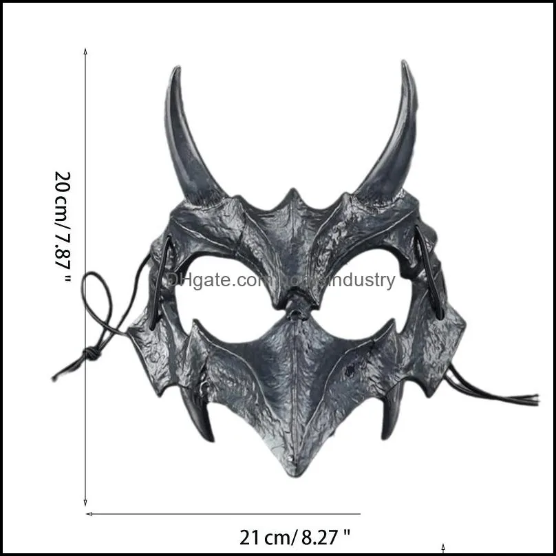 party masks party mask long teeth demon samurai bone mask wolf dragon wild tiger 220823