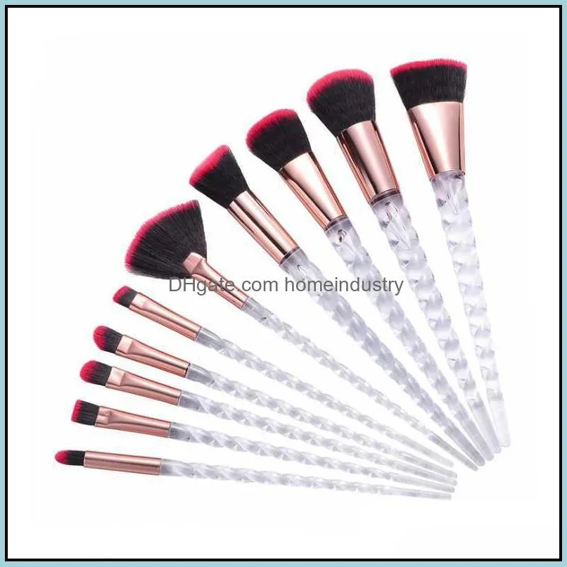10pcs makeup brush set face power foundation brushes cosmetic brush sets beauty tool women`s gifts