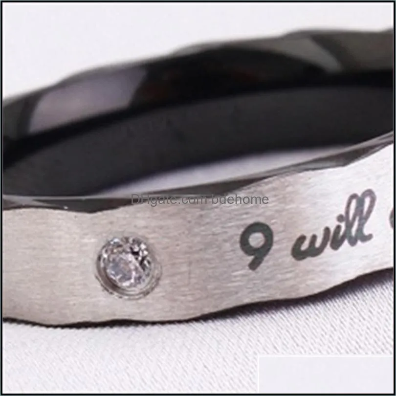 wedding rings couple ring engagement for men women fashion jewelry engraved will always 3558 q2