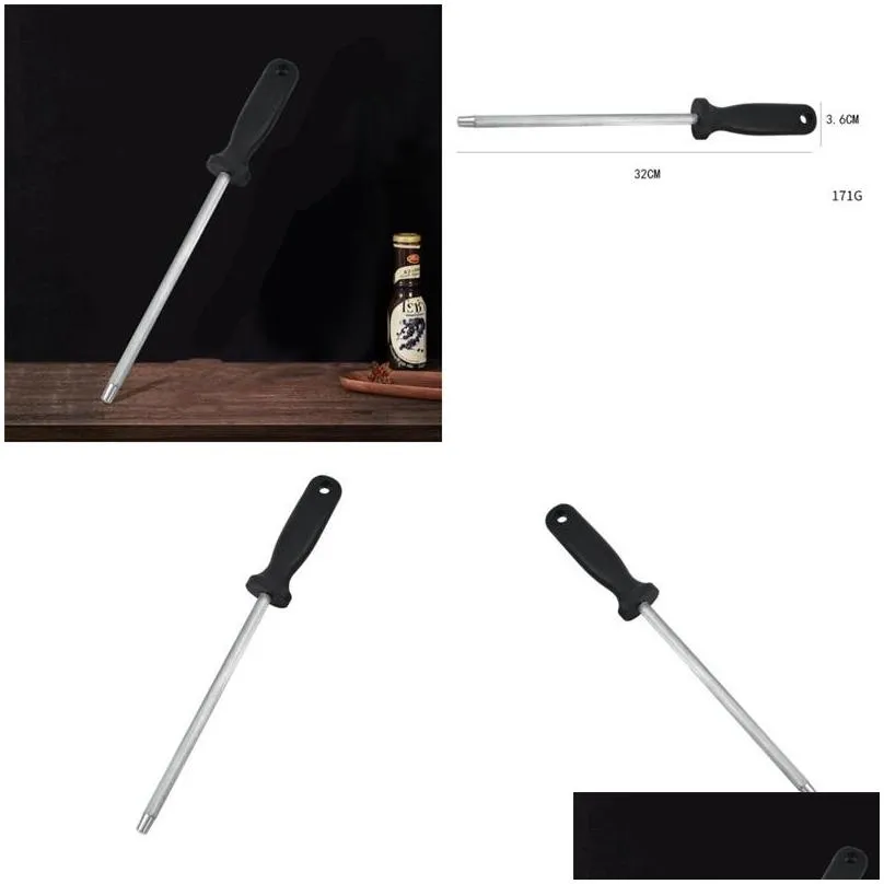 household knife sharpener high hardness stainless steel sharpening rod anti rust wear resistant kitchen tools top quality 4 8sm zb