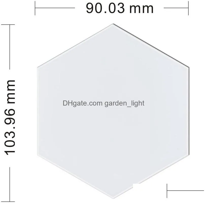colorful diy quantum light touch sensor colorchanging night lamp 6pcs 10pcs modular hexagonal led wall bedroom