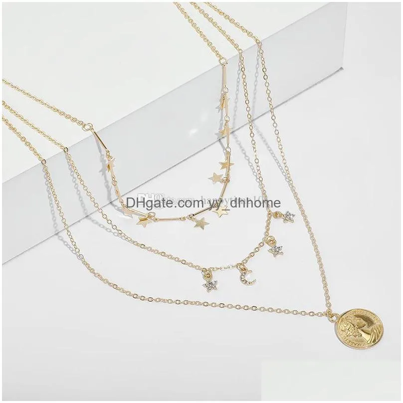 designer long pendant necklace delicate alloy material pendants for women birthday year gift drop 