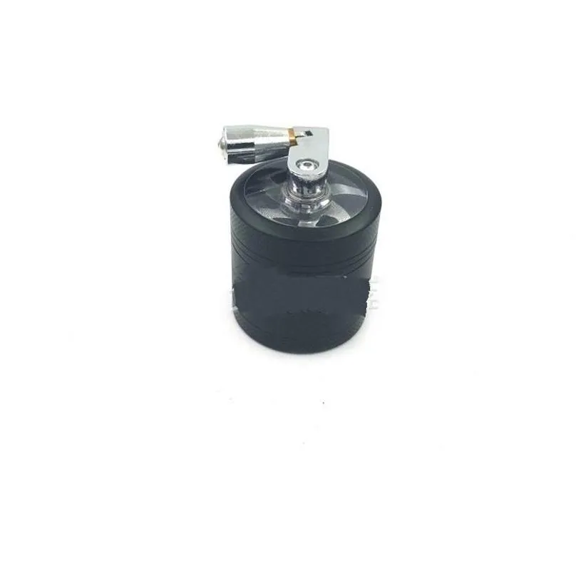 four layers kirsite grinder 40mm mini manual grinders zinc metal cigarette mill cigarettes breaker new arrival 12gf j2