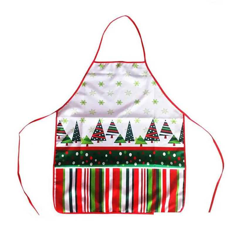 3d printed christmas aprons new year supplies sexy adults women fashion dinner party xmas cooking apron decorations 8 5yw hh
