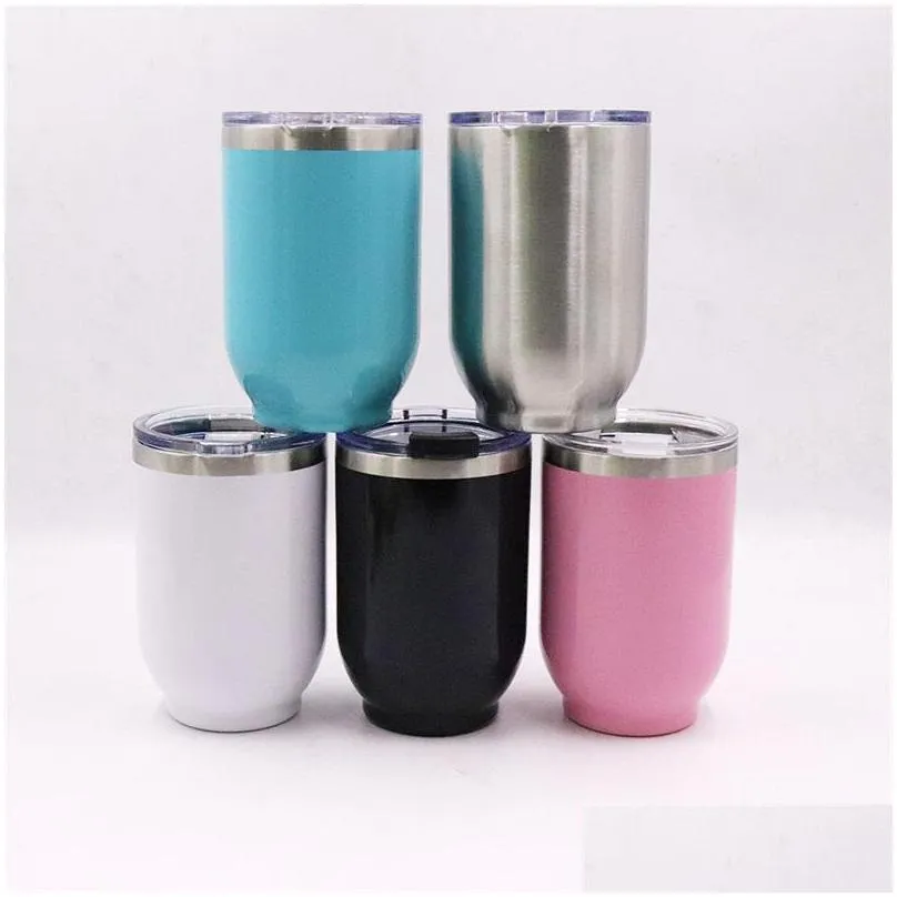 16oz eggshell cups stainless steel thermos bottle blue white black outdoor hiking water bottles hot selling 17 5sx l1