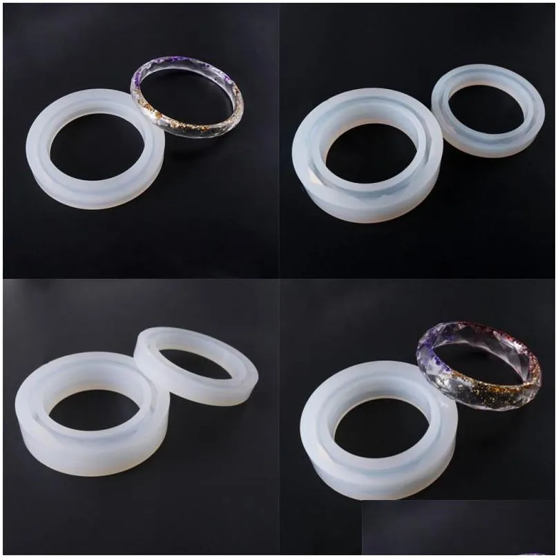 epoxy resin silicone bangle mold rhomboid shape thin wide 2 type bracelet mould diy hand made bangle molds 4 5ym l2