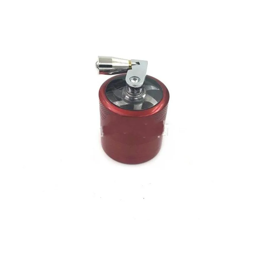 four layers kirsite grinder 40mm mini manual grinders zinc metal cigarette mill cigarettes breaker new arrival 12gf j2