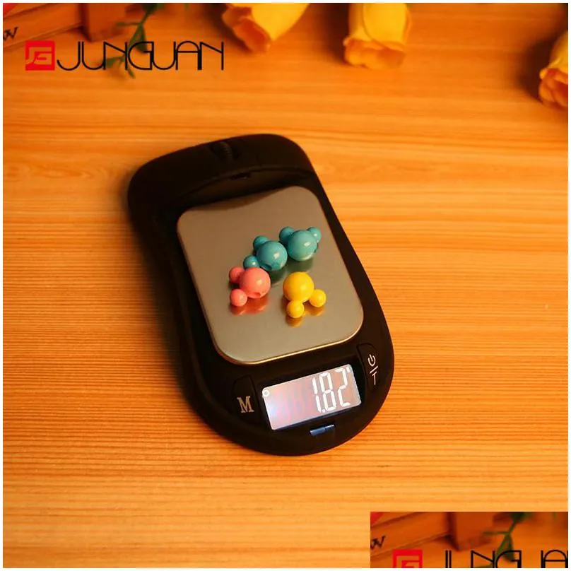 200g/0.01g mouse jewelry electronic digital scales portable mini pocket scale precision digitals kitchen creative gif 118 j2