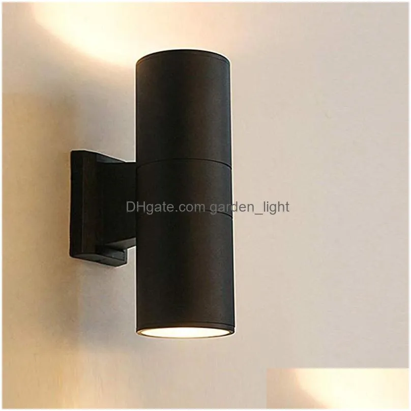 outdoor led wall light single double head 85v26v up down led wall lamp decorative exterior home garden modern led wall decoration