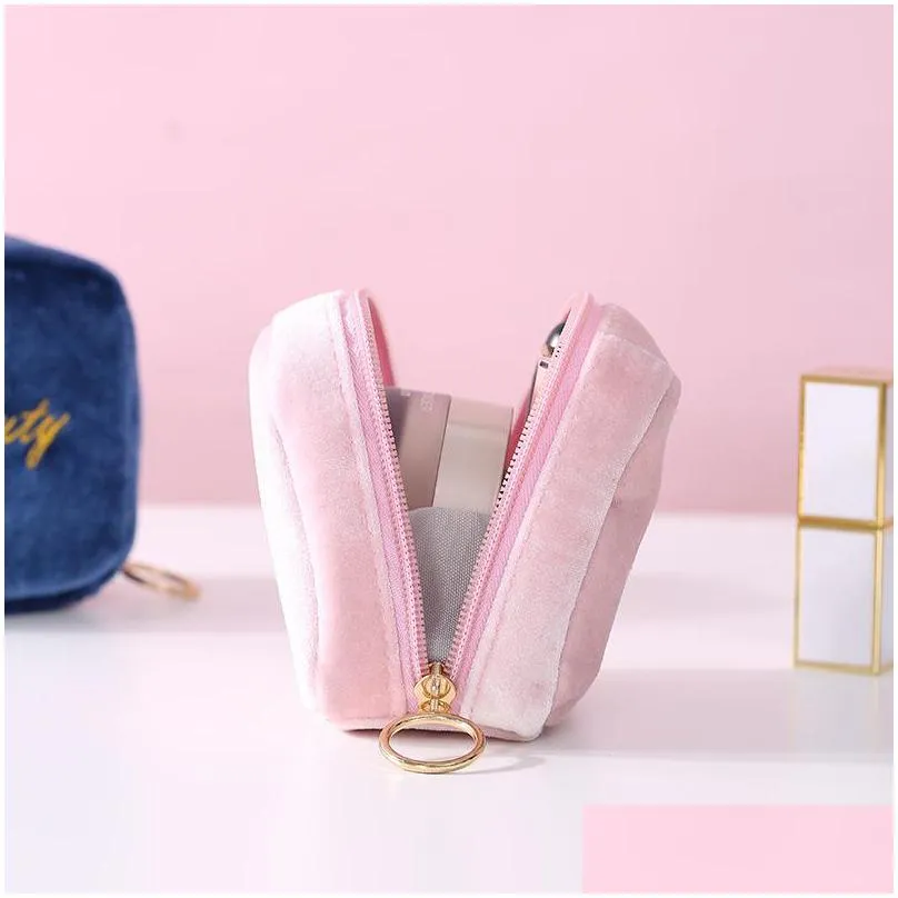 newgirl mini coin purse portable small cosmetic travel packing bag fashion solid colors preppy style 836 b3